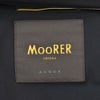 ムーレーMooRER国内正規品メンズ軽量ダウンジャケットMORESCO-KNモレスコストレッチマットナイロンネイビーラクーンファー付きフード着脱式ACQUAライン撥水軽量でらでら公式ブランド