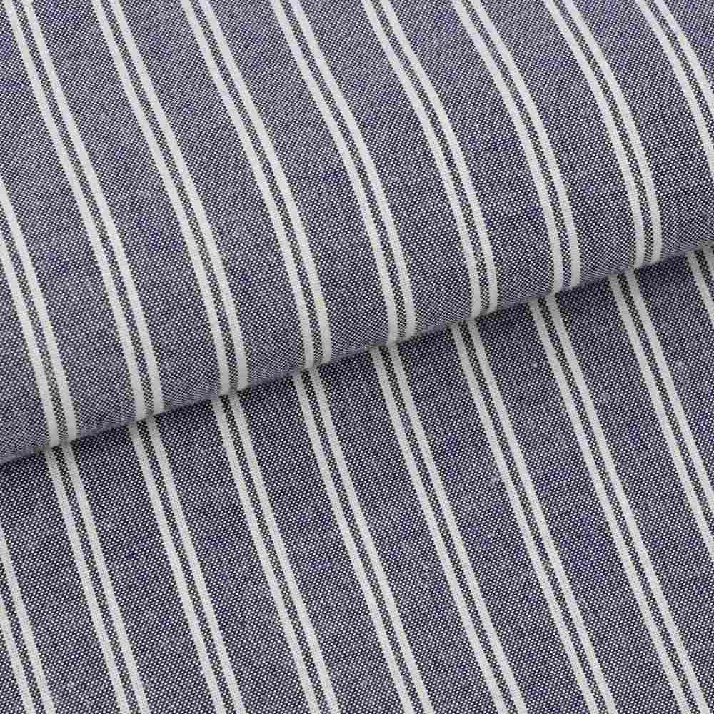 【preSALE!20%off】ジャンネットGIANNETTO長袖カジュアルシャツメンズシャンブレー生地ストライプ柄バンドカラーブルー×ホワイトスリムフィット製品洗い国内正規品でらでら公式ブランド