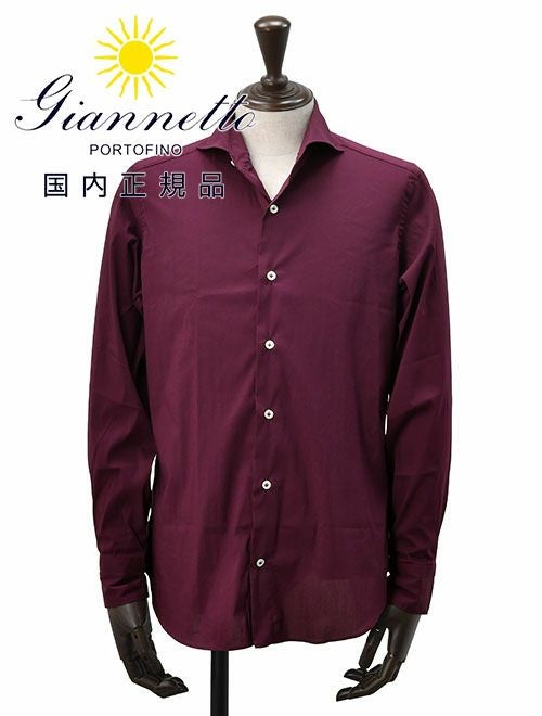 ジャンネット GIANNETTO 長袖カジュアルシャツ メンズ コットン ジャンネット GIANNETTO 長袖カジュアルシャツ メンズ コットン