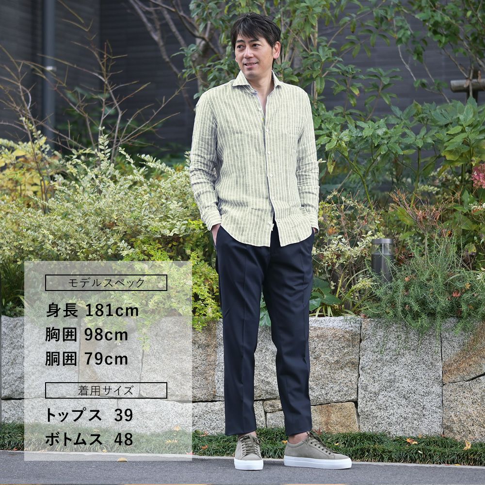 【preSALE!20%off】ブリリアBRIGLIA1949イージースラックスメンズWIMBLEDONSテーパードシルエットゴムウエスト&ドローコードネイビーウールポリ国内正規品でらでら公式ブランド