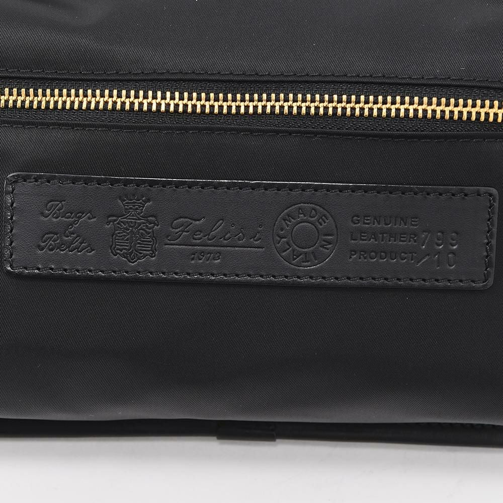 フェリージfelisiウエストバッグメンズナイロンボディバッグ799/10/DSブラック軽量レザートリミング国内正規品でらでら公式ブランド