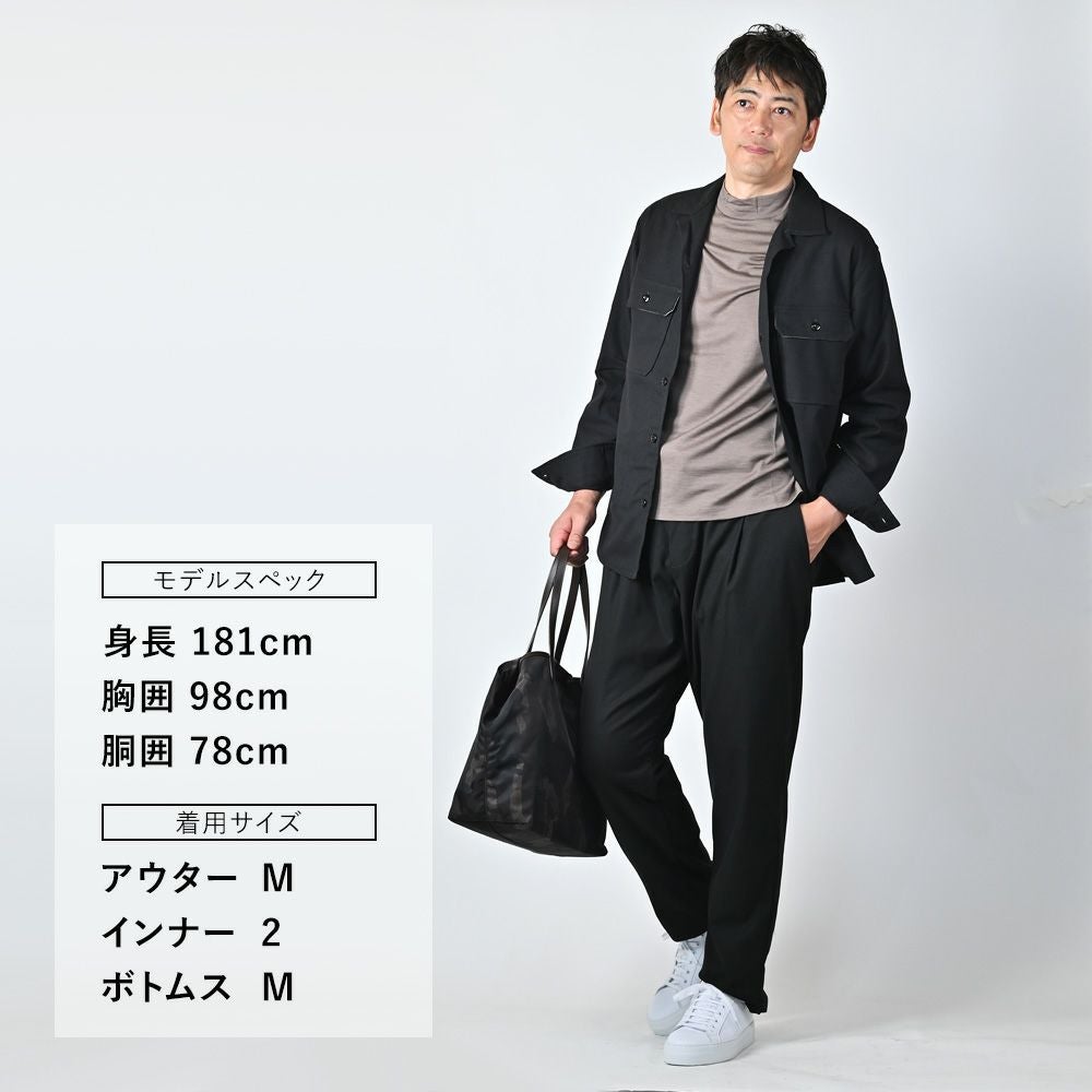 【preSALE!20%off】リプレイREPLAYCPOシャツジャケットメンズコットンブレンドシャツサルトリアーレブラック両胸フラップ付きポケットフレンチフロントボックスシルエット国内正規品でらでら公式ブランド