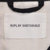 【preSALE!20%off】リプレイREPLAYCPOシャツジャケットメンズコットンブレンドシャツサルトリアーレブラック両胸フラップ付きポケットフレンチフロントボックスシルエット国内正規品でらでら公式ブランド