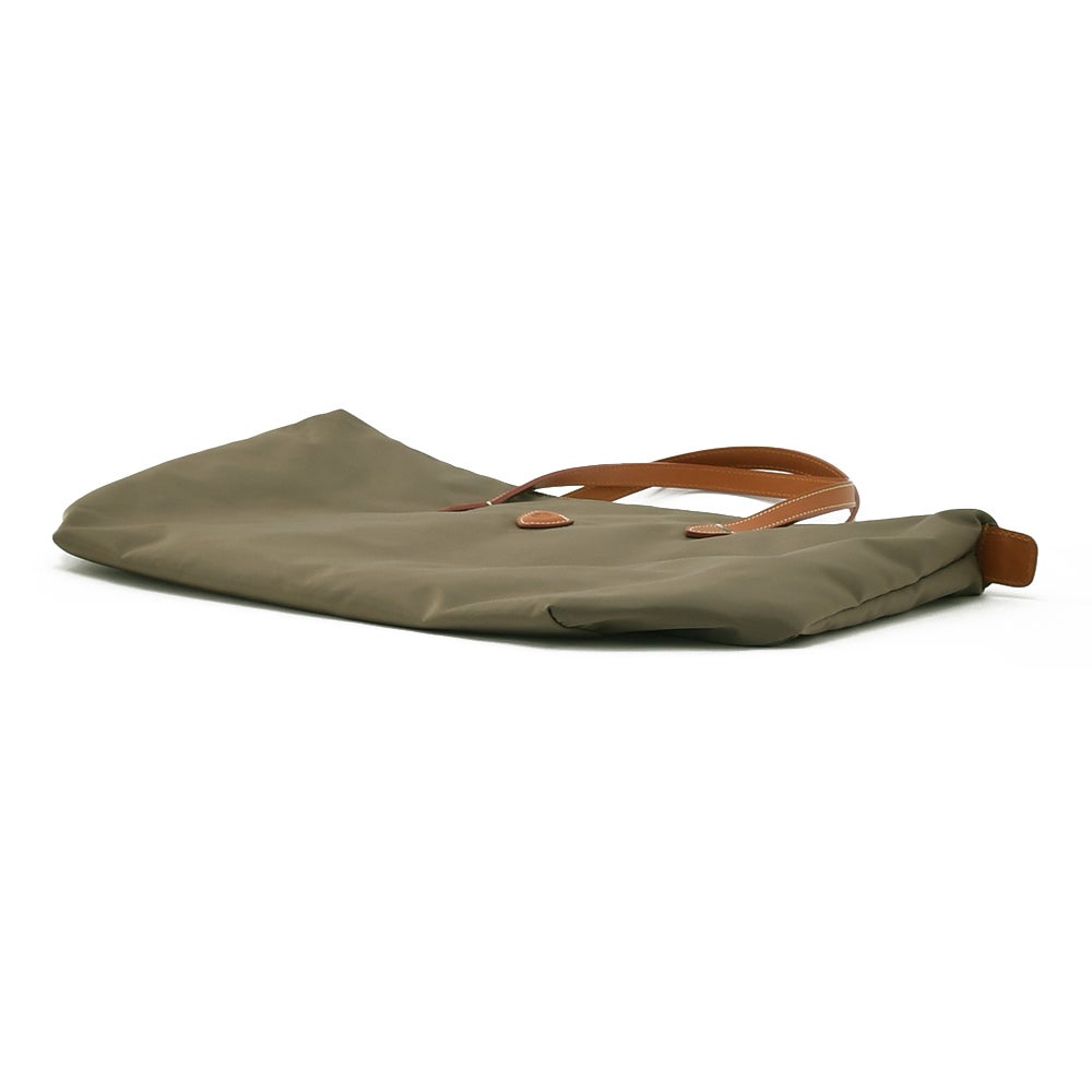 フェリージFELISIトートバッグメンズナイロン×レザー17/26/4/DSカーキハンドバッグ鞄ブランドロゴデザイン男女兼用ファスナー開閉国内正規品でらでら公式ブランド