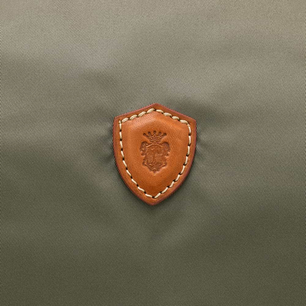 フェリージFELISIトートバッグメンズナイロン×レザー17/26/4/DSカーキハンドバッグ鞄ブランドロゴデザイン男女兼用ファスナー開閉国内正規品でらでら公式ブランド