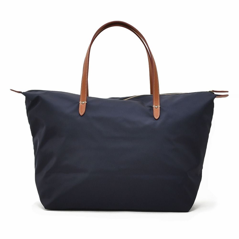 フェリージFELISIトートバッグメンズナイロン×レザー17/26/4/DSネイビーハンドバッグ鞄ブランドロゴデザイン男女兼用ファスナー開閉国内正規品でらでら公式ブランド