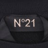 【preSALE!20%off】ヌメロヴェントゥーノN°21長袖トレーナーメンズスウェットシャツブランドロゴプリントブラック黒クルーネック仕様裏パイルラグランスリーブリラックスフィット国内正規品でらでら公式ブランド