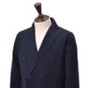 【preSALE!20%off】フィリッポデローレンティスFILIPPODELAURENTIISニットジャケットメンズ6つ釦ダブルブレストエクストラファインメリノウールネイビー紺長袖ノッチドラペルハイゲージカーディガン国内正規品でらでら公式ブランド