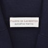 【preSALE!20%off】フィリッポデローレンティスFILIPPODELAURENTIISニットジャケットメンズ6つ釦ダブルブレストエクストラファインメリノウールネイビー紺長袖ノッチドラペルハイゲージカーディガン国内正規品でらでら公式ブランド