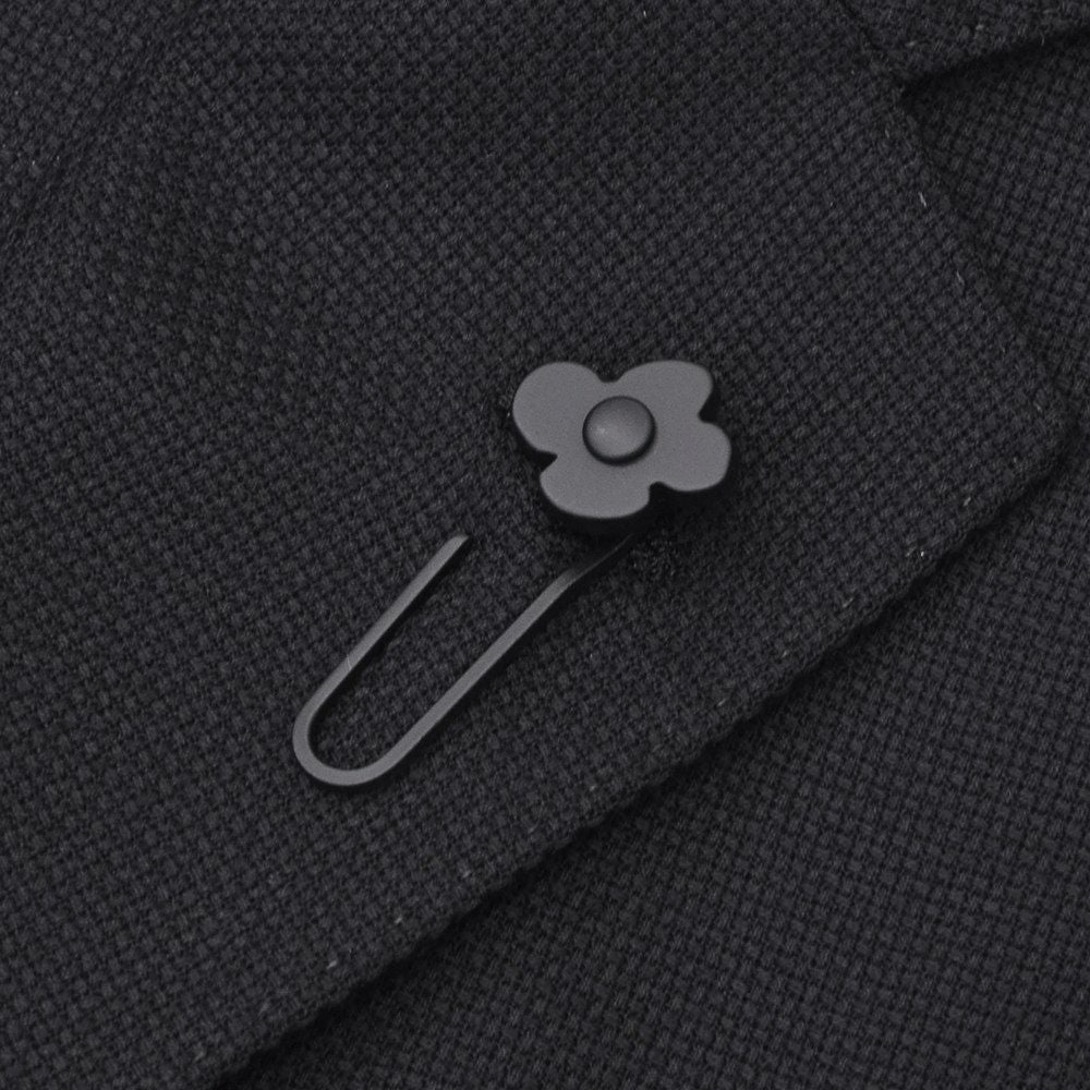 ラルディーニLARDINIウールホップサックジャケットメンズ段返り3つ釦ウールブラック黒ブート二エール付アンフィニッシュ袖ボタン付け代金込み国内正規品でらでら公式ブランド