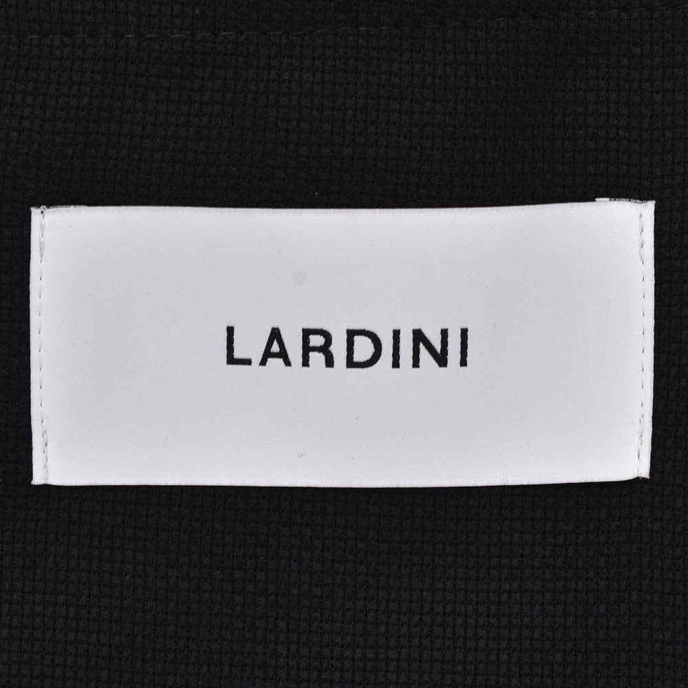 ラルディーニLARDINIウールホップサックジャケットメンズ段返り3つ釦ウールブラック黒ブート二エール付アンフィニッシュ袖ボタン付け代金込み国内正規品でらでら公式ブランド