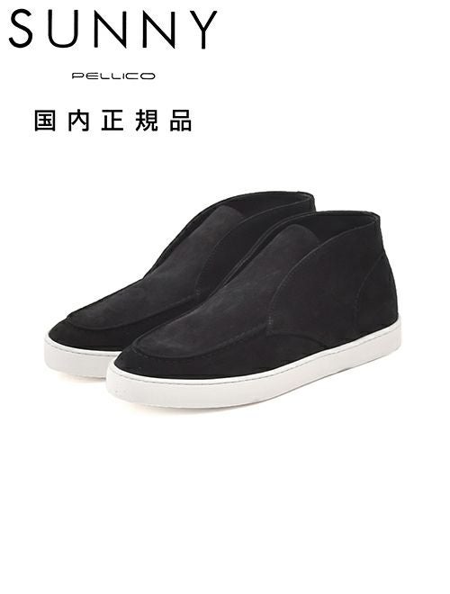 ペリーコサニーPELLICOSUNNYチャッカシューズメンズBARTEXM007スエードレザーブラック黒2.5cmソールUチップ国内正規品でらでら公式ブランド