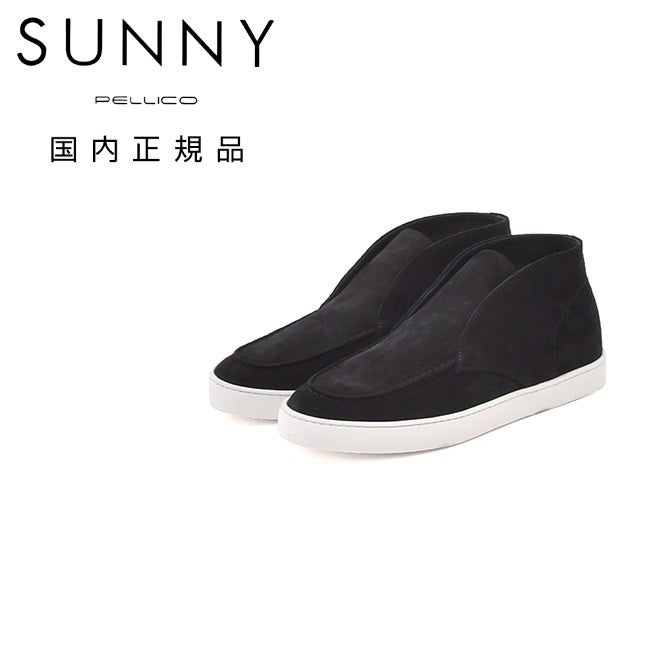 ペリーコサニーPELLICOSUNNYチャッカシューズメンズBARTEXM007スエードレザーブラック黒2.5cmソールUチップ国内正規品でらでら公式ブランド