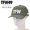 TFW49ティーエフダブリューフォーティーナインベースボールキャップメンズテクニカル帽子6パネル刺繍ロゴアジャスター調節可能ポリエステルグレーユニセックスゴルフ国内正規品でらでら公式ブランド