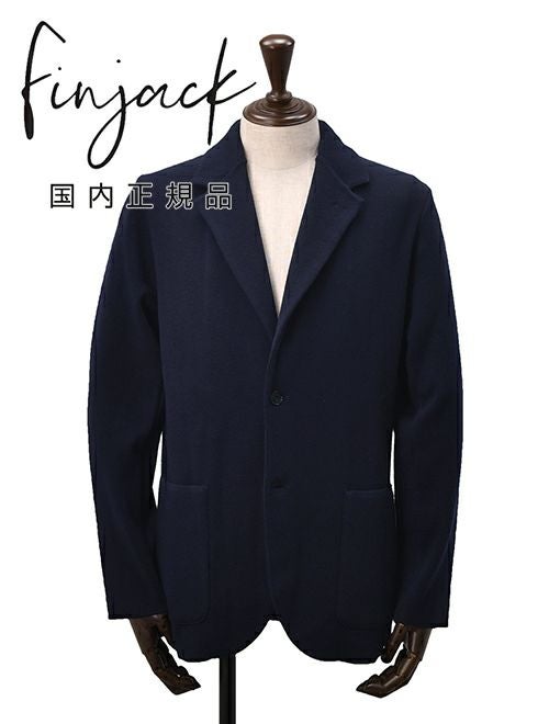 finjack フィンジャック　シアサッカージャケット Finjack（フィンジャック）ウールストレッチ シアサッカー ネイビー