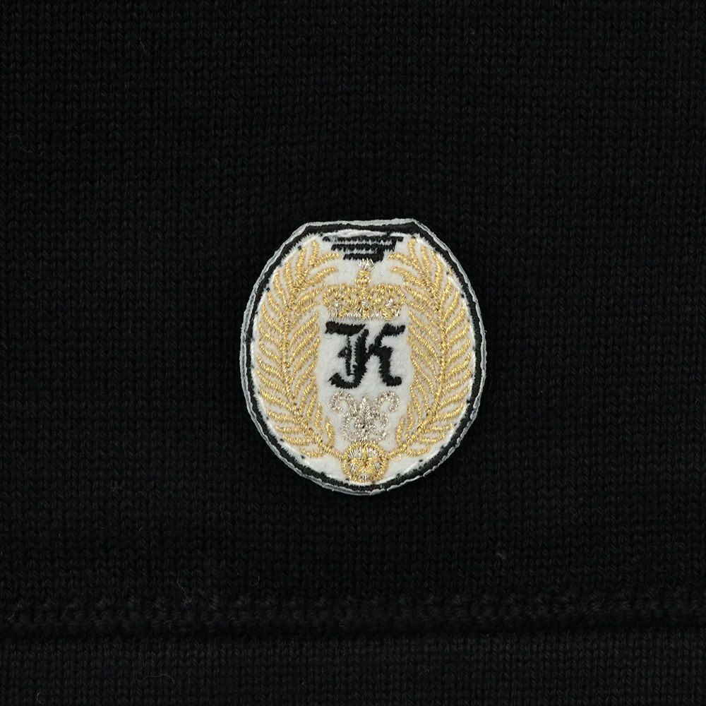 カネルKANELLバスクシャツメンズ長袖ニットソーボナパルトBONAPARTEクルーネックブラック黒無地オーガニックコットンヴィンテージリブ国内正規品でらでら公式ブランド