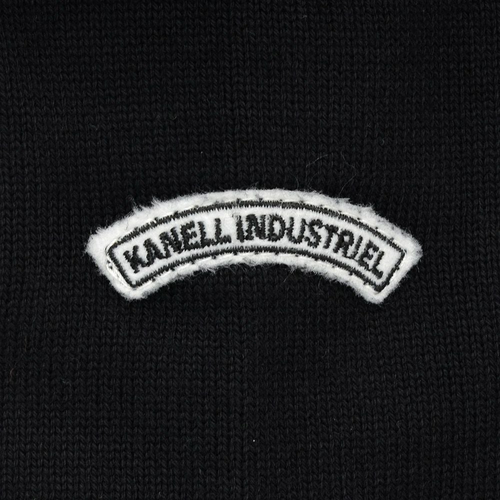 カネルKANELLバスクシャツメンズ長袖ニットソーボナパルトBONAPARTEクルーネックブラック黒無地オーガニックコットンヴィンテージリブ国内正規品でらでら公式ブランド