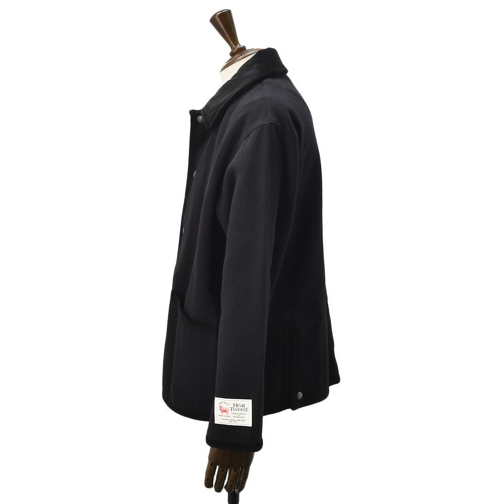 トラディショナルウェザーウェアTraditionalWeatherwearツイードジャケットメンズWAVERLYSTUDSSHORTウェーヴァリーブラックヘリンボーン国内正規品でらでら公式ブランド