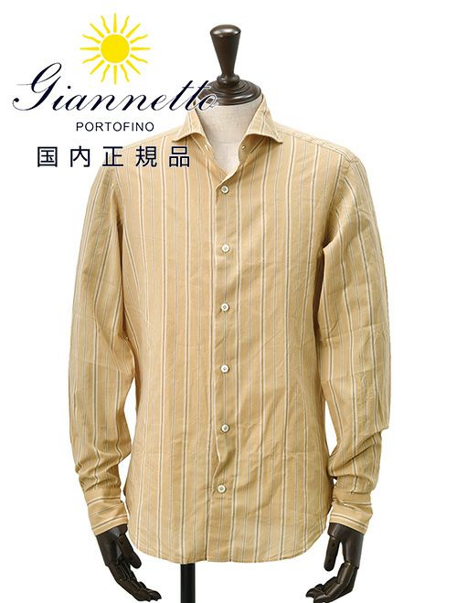 ジャンネット GIANNETTO 長袖カジュアルシャツ メンズ WASHING