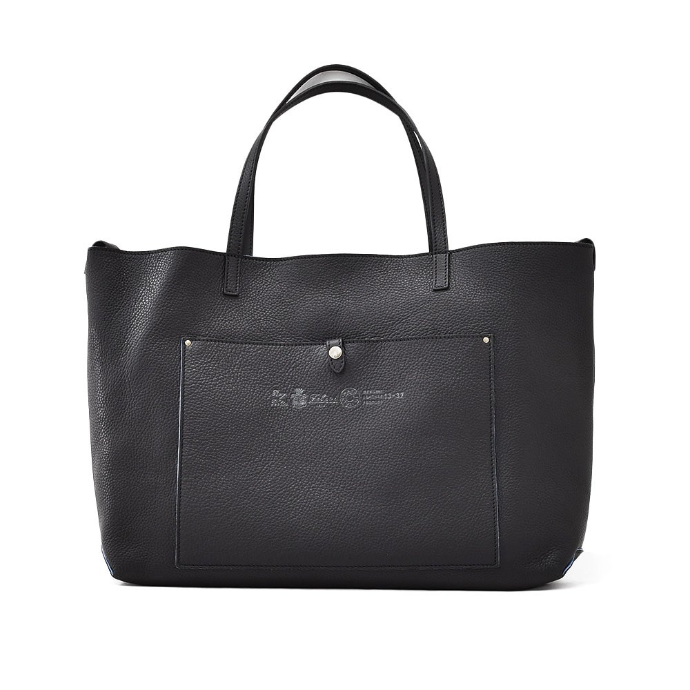 フェリージfelisiビッグトートバッグメンズ2フェイス変形型13/37/LD+SNシュリンクレザー×内側スエードレザーブラックフロントポケット1室構造男女兼用国内正規品でらでら公式ブランド