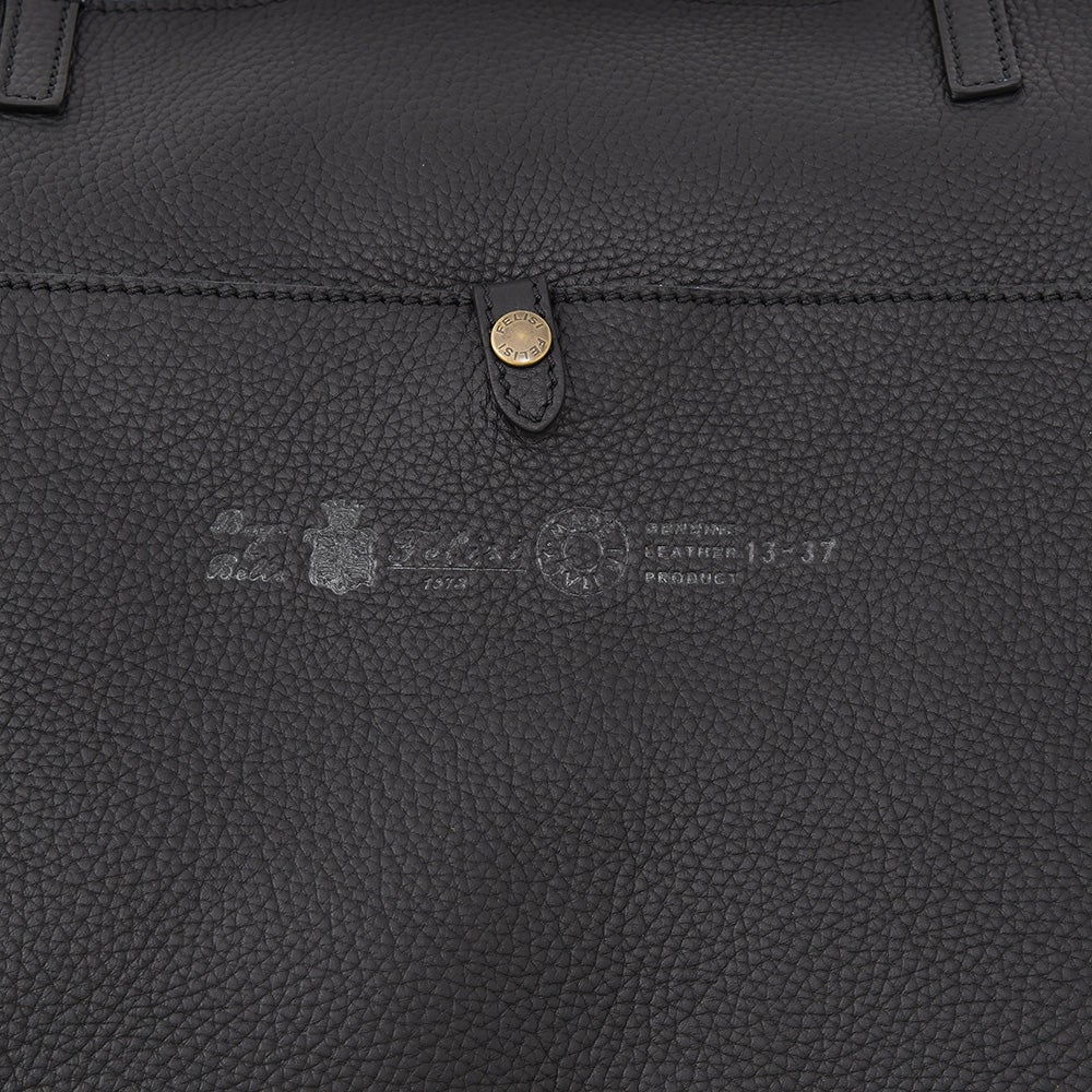 フェリージfelisiビッグトートバッグメンズ2フェイス変形型13/37/LD+SNシュリンクレザー×内側スエードレザーブラックフロントポケット1室構造男女兼用国内正規品でらでら公式ブランド