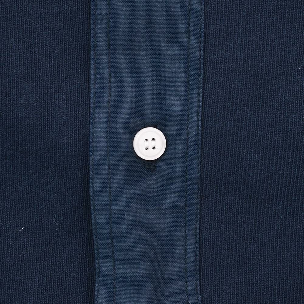 コンションキネットCONCHONQUINETTEヘンリーネックメンズスウェット生地ネイビー紺オーガニックコットンボックスシルエット国内正規品でらでら公式ブランド