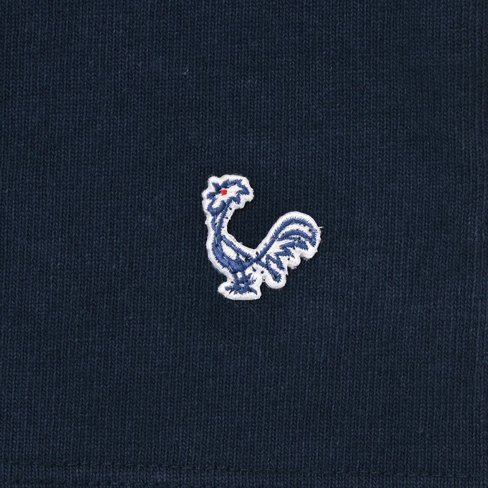 コンションキネットCONCHONQUINETTEヘンリーネックメンズスウェット生地ネイビー紺オーガニックコットンボックスシルエット国内正規品でらでら公式ブランド