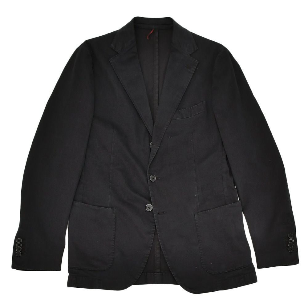 【preSALE!20%off】サンタ二エッロSANTANIELLOシングルスーツメンズセットアップストレッチコットンツイルVL799MFブラック黒段返り3つ釦シングルジャケット×1プリーツスラックス国内正規品でらでら公式ブランド