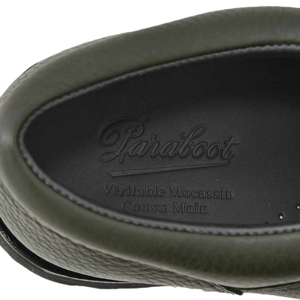 パラブーツPARABOOTモカシンメンズTHIERSティエールUチップシューズカーキオイルドレザーSPORTソールシボ革国内正規品でらでら公式ブランド
