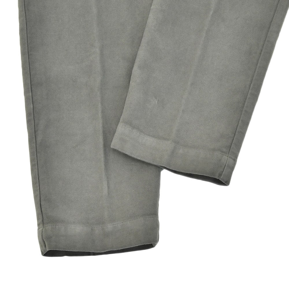 【preSALE!20%off】アントレアミENTREAMISコットンパンツモールスキンメンズ8188モデルダークグレークロップド丈スリムテーパードシルエットストレッチ国内正規品でらでら公式ブランド