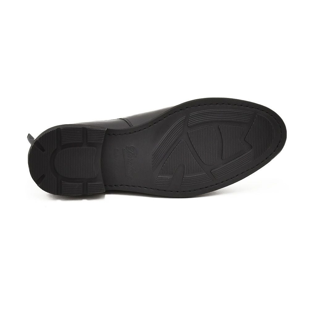 パラブーツPARABOOTサイドゴアブーツメンズシャンフォートCHAMFORTブラック黒オイルドレザースムースタイプ織りタグ兼用ストラップフランス製国内正規品でらでら公式ブランド