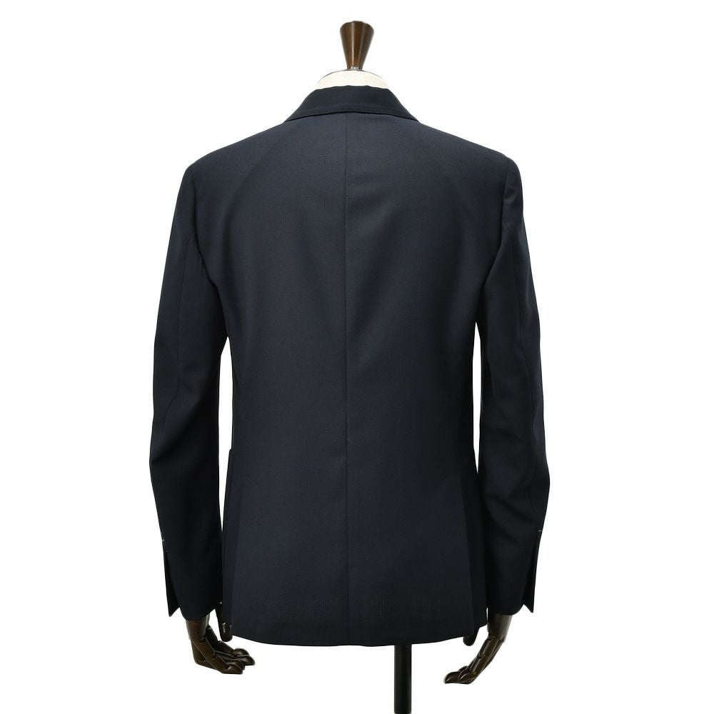 【preSALE!20%off】ラルディーニLARDINIカジュアルジャケットメンズ6つ釦ダブルブレストA6203HQウールポリネイビー紺ブート二エール付アンフィニッシュ袖ボタン付け代金込み国内正規品でらでら公式ブランド