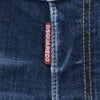 【preSALE!20%off】ディースクエアードDSQUARED2スリムテーパードデニムメンズSKATERJEANスケータージーンインディゴブルー微ダメージペイント加工レザーバックパッチ国内正規品でらでら公式ブランド