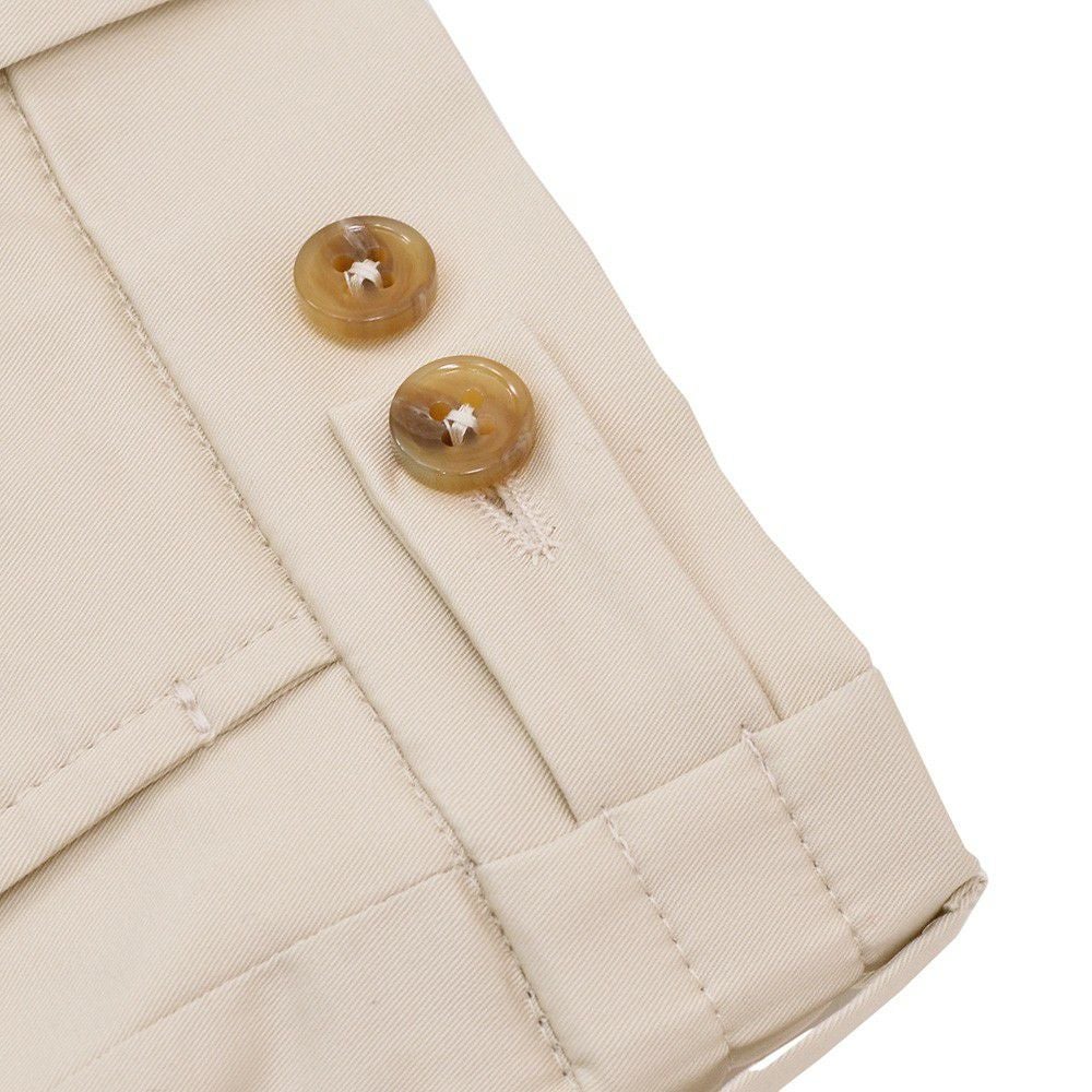 ベルウィッチBERWICHチノスラックスメンズベルトBERTOコットンパンツストレッチツイル生地ライトベージュ1プリーツシャーリング仕様サイドアジャスター釦国内正規品でらでら公式ブランド