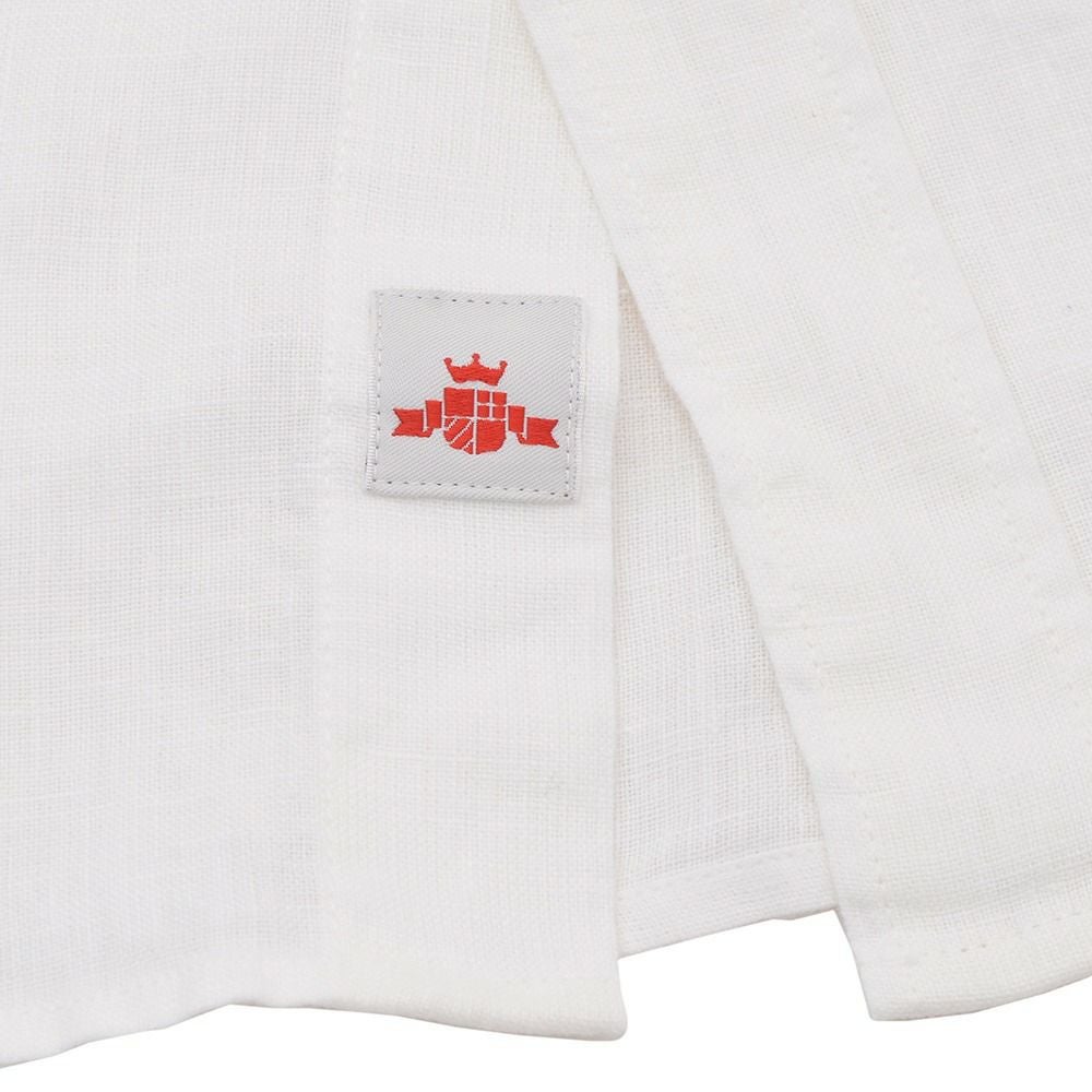 【preSALE!20%off】リプレイREPLAY長袖カジュアルシャツメンズリネン生地CPO型ガーメントダイホワイト白フラップ付き胸ポケットブランドタグレギュラーフィット国内正規品でらでら公式ブランド