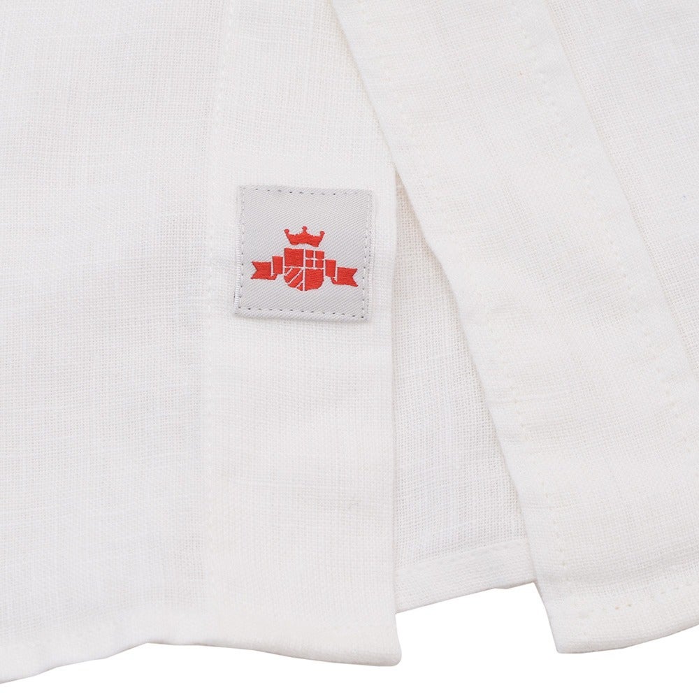 【preSALE!20%off】リプレイREPLAY長袖カジュアルシャツメンズリネン生地CPO型ガーメントダイホワイト白フラップ付き胸ポケットブランドタグレギュラーフィット国内正規品でらでら公式ブランド