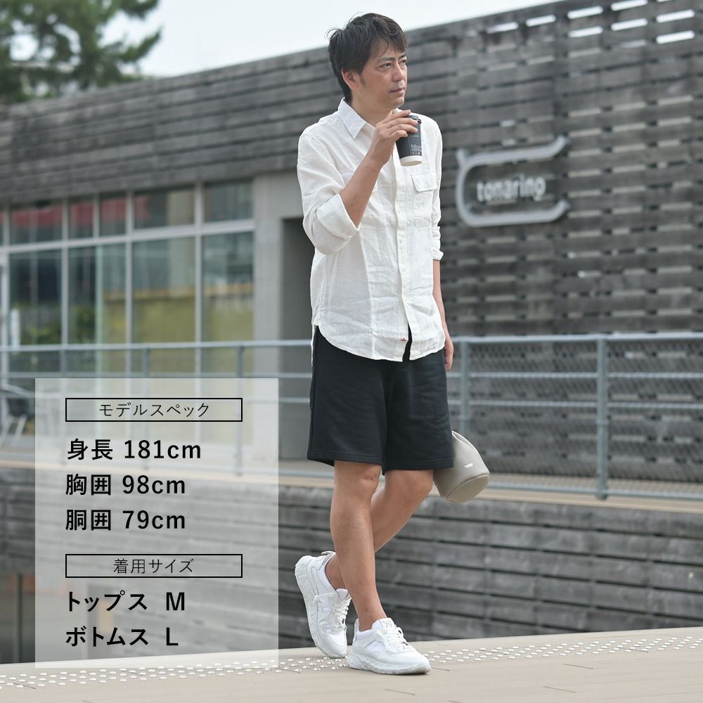 【preSALE!20%off】リプレイREPLAY長袖カジュアルシャツメンズリネン生地CPO型ガーメントダイホワイト白フラップ付き胸ポケットブランドタグレギュラーフィット国内正規品でらでら公式ブランド