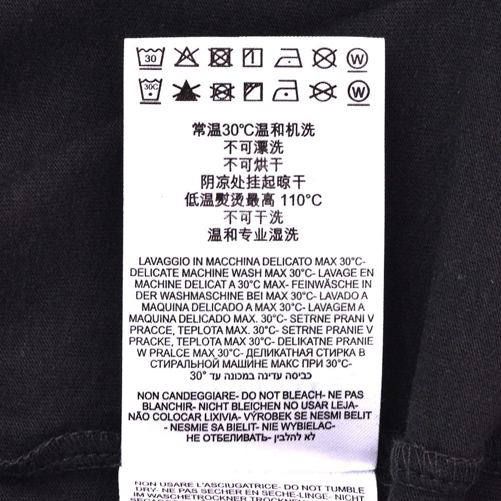 リプレイREPLAY半袖Tシャツメンズクルーネックカットソーダメージ風デザインコットンジャージーブラック黒左袖ブランド織りタグ薄手仕様レギュラーシルエット国内正規品でらでら公式ブランド