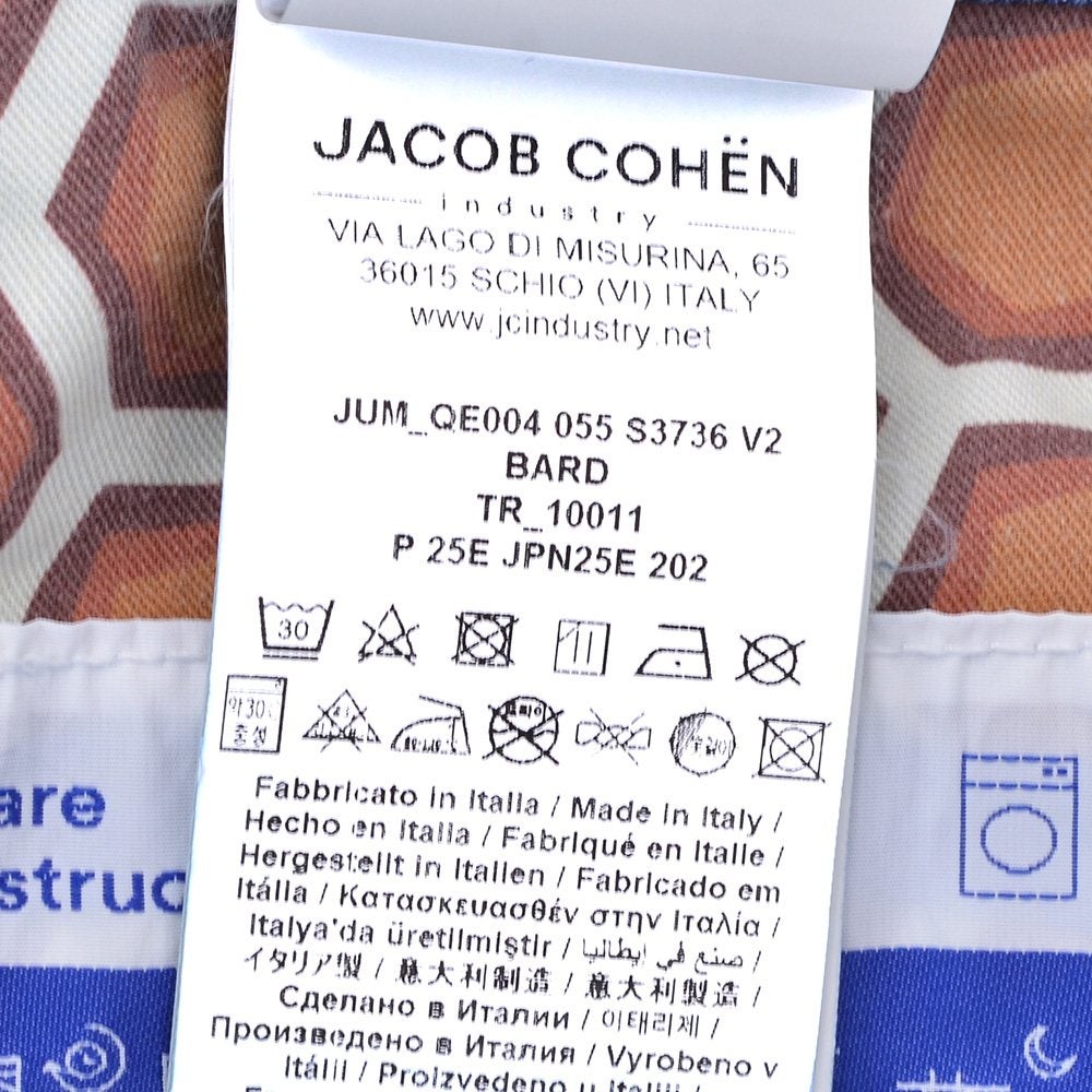 【preSALE!20%off】ヤコブコーエンJACOBCOHENデニムパンツメンズBARDバードモデルブルーウォッシュデニムスリムストレートハラコバックパッチヴィンテージ加工国内正規品でらでら公式ブランド