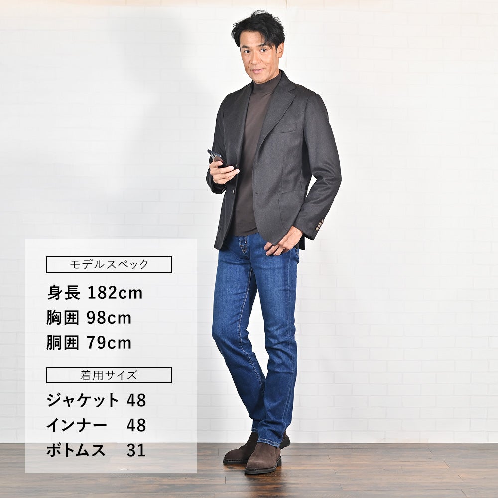 【preSALE!20%off】ヤコブコーエンJACOBCOHENデニムパンツメンズストレッチジーンズBARDバードモデルインディゴウォッシュスリムストレートハラコバックパッチヴィンテージ加工国内正規品でらでら公式ブランド