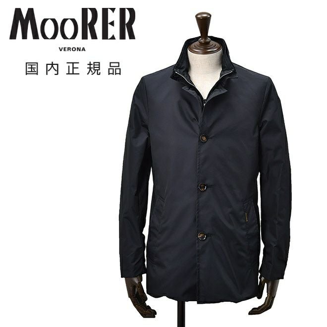 ムーレー MooRER ショート丈コート メンズ BORROMINI-WK ネイビー 紺
