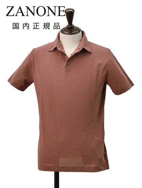 ザノーネ ZANONE 3つ釦ポロシャツ メンズ POLO MC ショートスリーブ