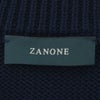 【preSALE!20%off】ザノーネZANONEクルーネックニットメンズGIROミドルゲージソフトコットンネイビー紺5ゲージニットウェア810104-ZN392国内正規品でらでら公式ブランド