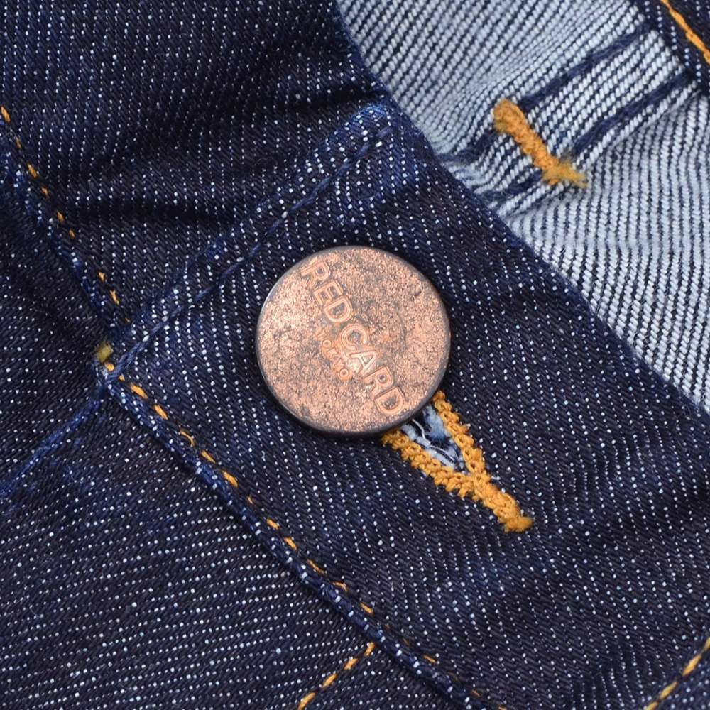 レッドカードトーキョーREDCARDTOKYOデニムスラックスメンズSlackスラック3者混生地インディゴ1プリーツセンタークリーススリムテーパードストレッチジーンズ国内正規品でらでら公式ブランド