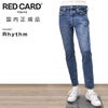 レッドカードトーキョーREDCARDTOKYOストレッチデニムメンズRhythmリズムブルーウォッシュスリムテーパードヴィンテージジーンズ日本製国内正規品でらでら公式ブランド
