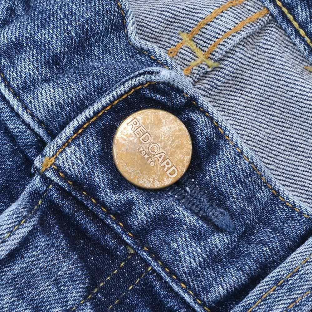 レッドカードトーキョーREDCARDTOKYOストレッチデニムメンズRhythmリズムブルーウォッシュスリムテーパードヴィンテージジーンズ日本製国内正規品でらでら公式ブランド