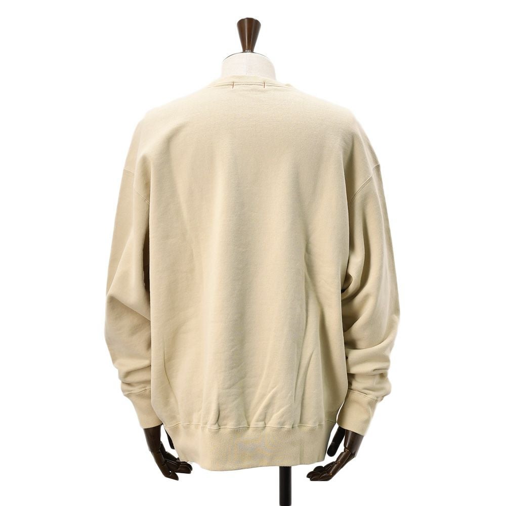 【preSALE!20%off】レッドカードトーキョーREDCARDTOKYO長袖トレーナーメンズスウェットChampモデルベージュ裏パイル仕様ロゴ刺繍ドロップショルダーオーバーサイズ国内正規品でらでら公式ブランド