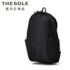 ザソールTHESOLEバックパックメンズPAUL楕円フォルムキャンバス×防水レザーブラック黒内側人工スエードファスナー開閉式国内正規品でらでら公式ブランド