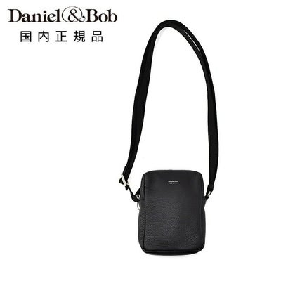 ダニエル&ボブDaniel&Bobショルダーミニポーチ男女兼用コンパクトバッグアルチェALCEシュリンクレザーダニボブブラック黒調節可能コードブランドロゴデザインシルバーパーツ国内正規品でらでら公式ブランド