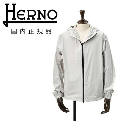 【preSALE!20%off】ヘルノHERNOナイロンブルゾンメンズジップアップアウターFUNCTIONALWARDROBEアイスグレーフーディーストレッチ生地GI000475UNYLONMAESTRO国内正規品でらでら公式ブランド